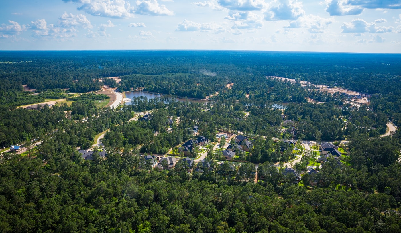 Aerial view of Woodtrace
